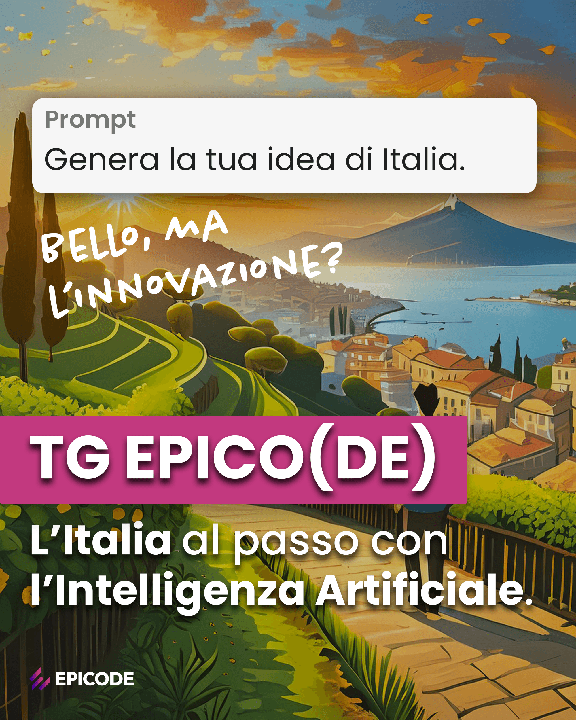 Post social EPICODE contenuti editoriali