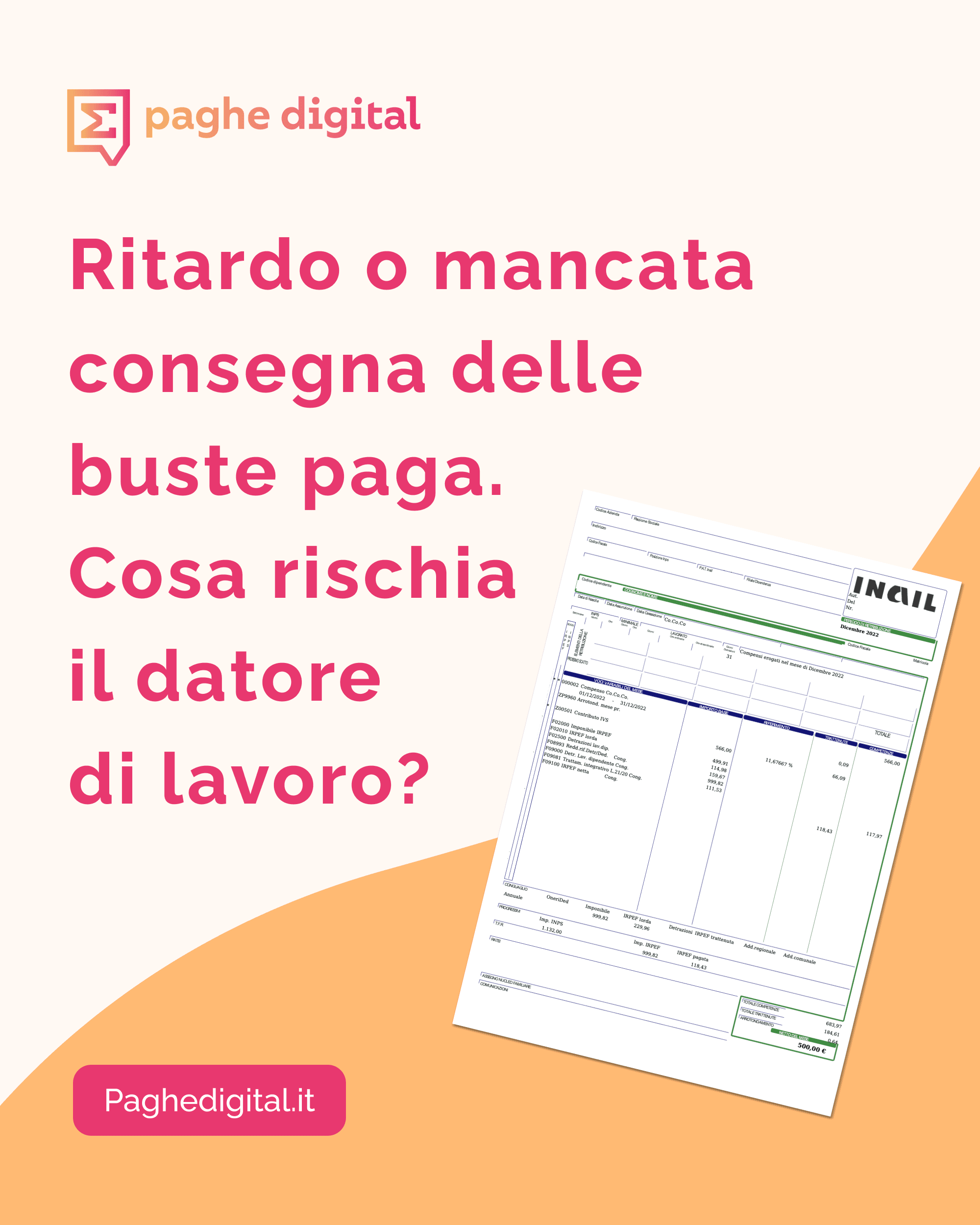 Post LinkedIn Paghe Digital contenuti